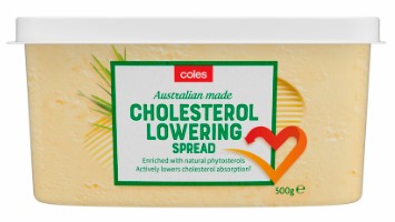 coles cholesterol lowering spread